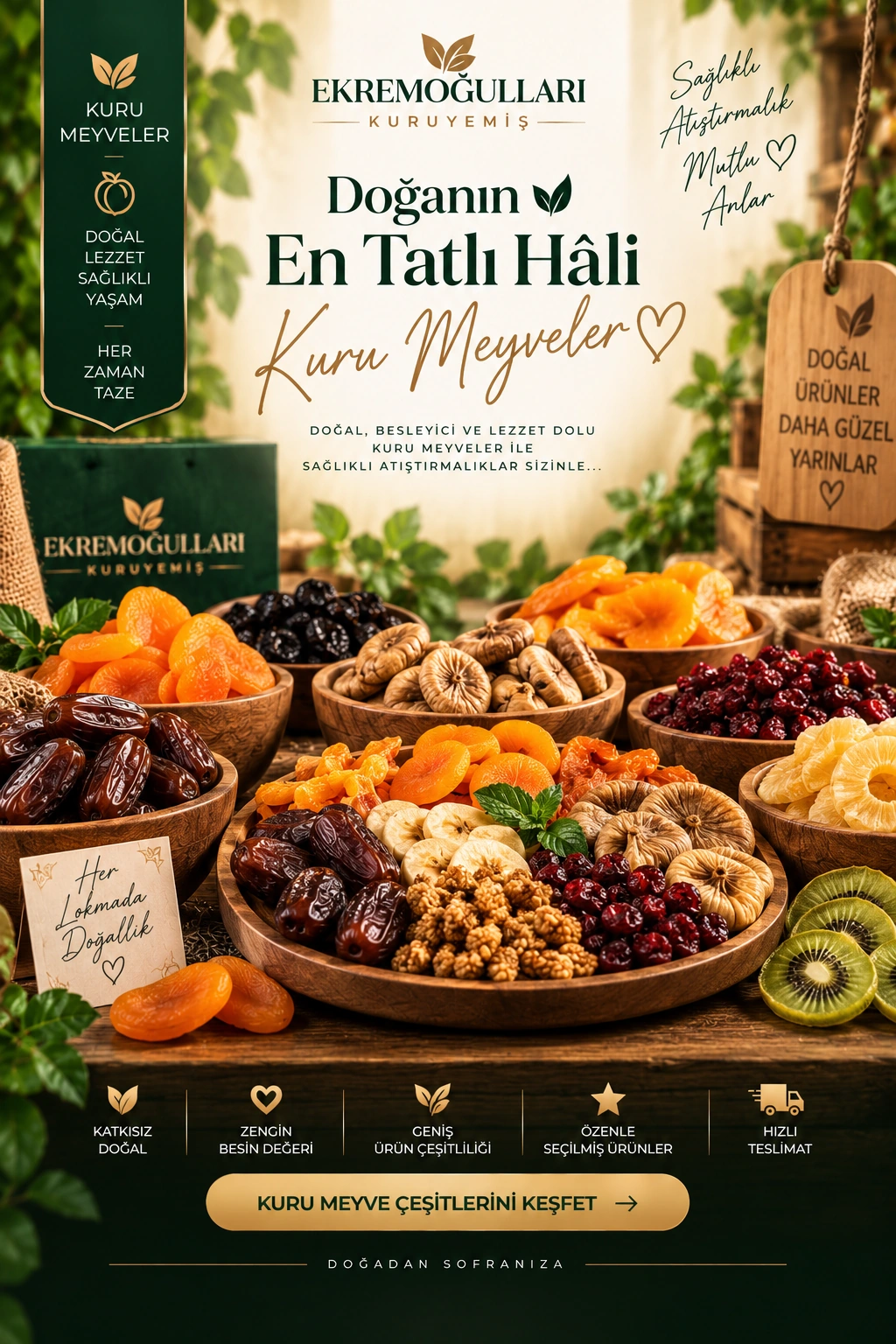 Doğanın En Tatlı Hâli: Kuru Meyveler